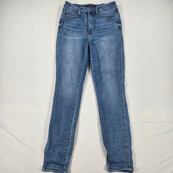 Judy Blue High Rise Tummy Control Skinny Fit Denim Jeans Women's Size 5/27 - Picture 1 of 7